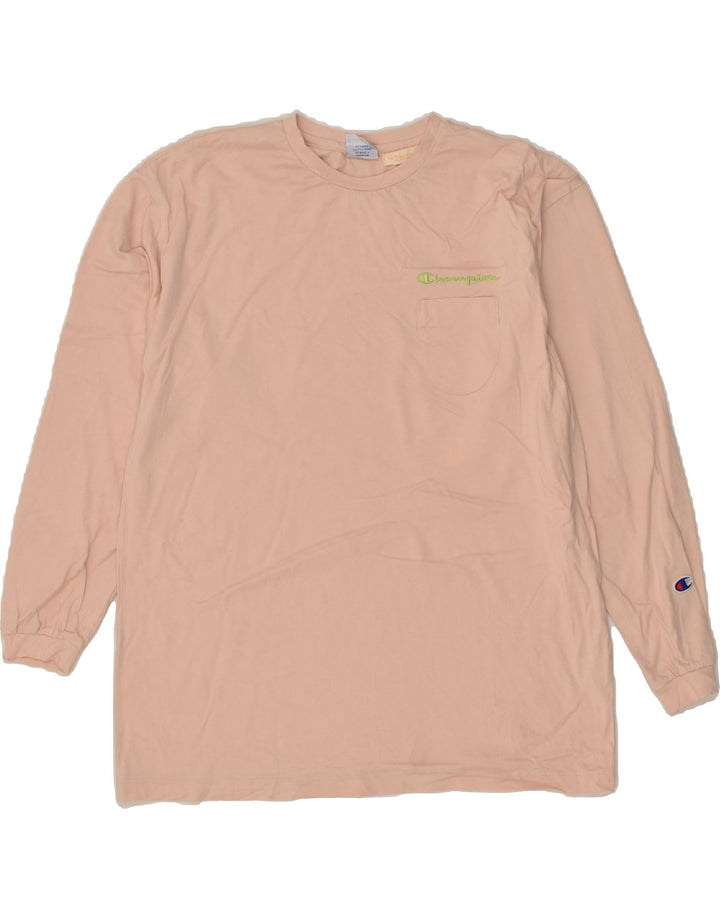 CHAMPION Mens Top Long Sleeve Medium Beige Cotton Vintage Champion and Second-Hand Champion from Messina Hembry 