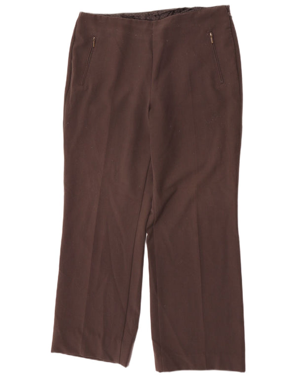 Marks & Spencer Lige fritidsbukser til kvinder UK 14 Large W32 L28 Brun