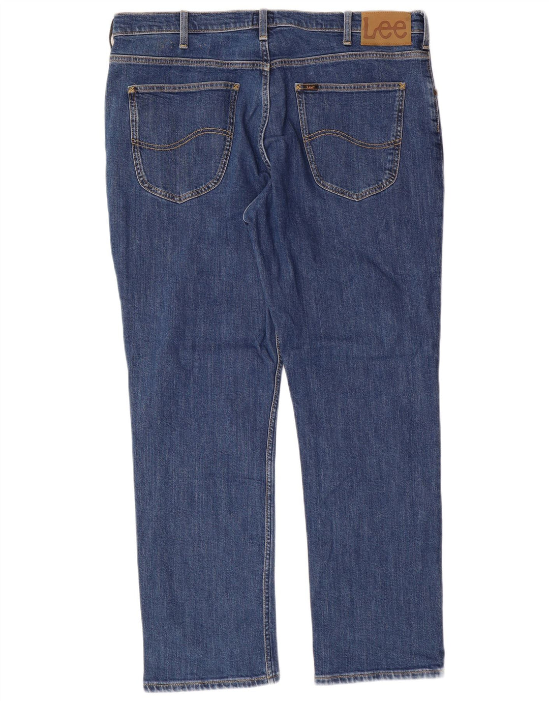 LEE Herre Brooklyn Straight Jeans W40 L30 Blå Bomuld