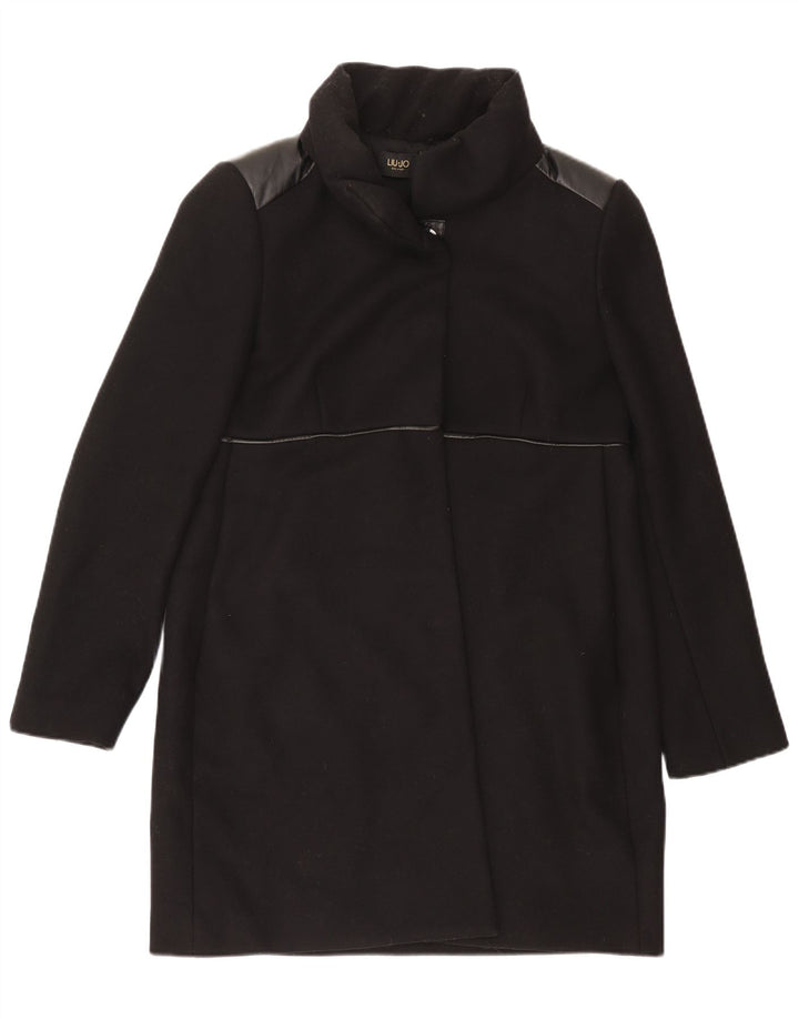 Liu Jo Dame Overfrakke IT 48 XL Sort Uld