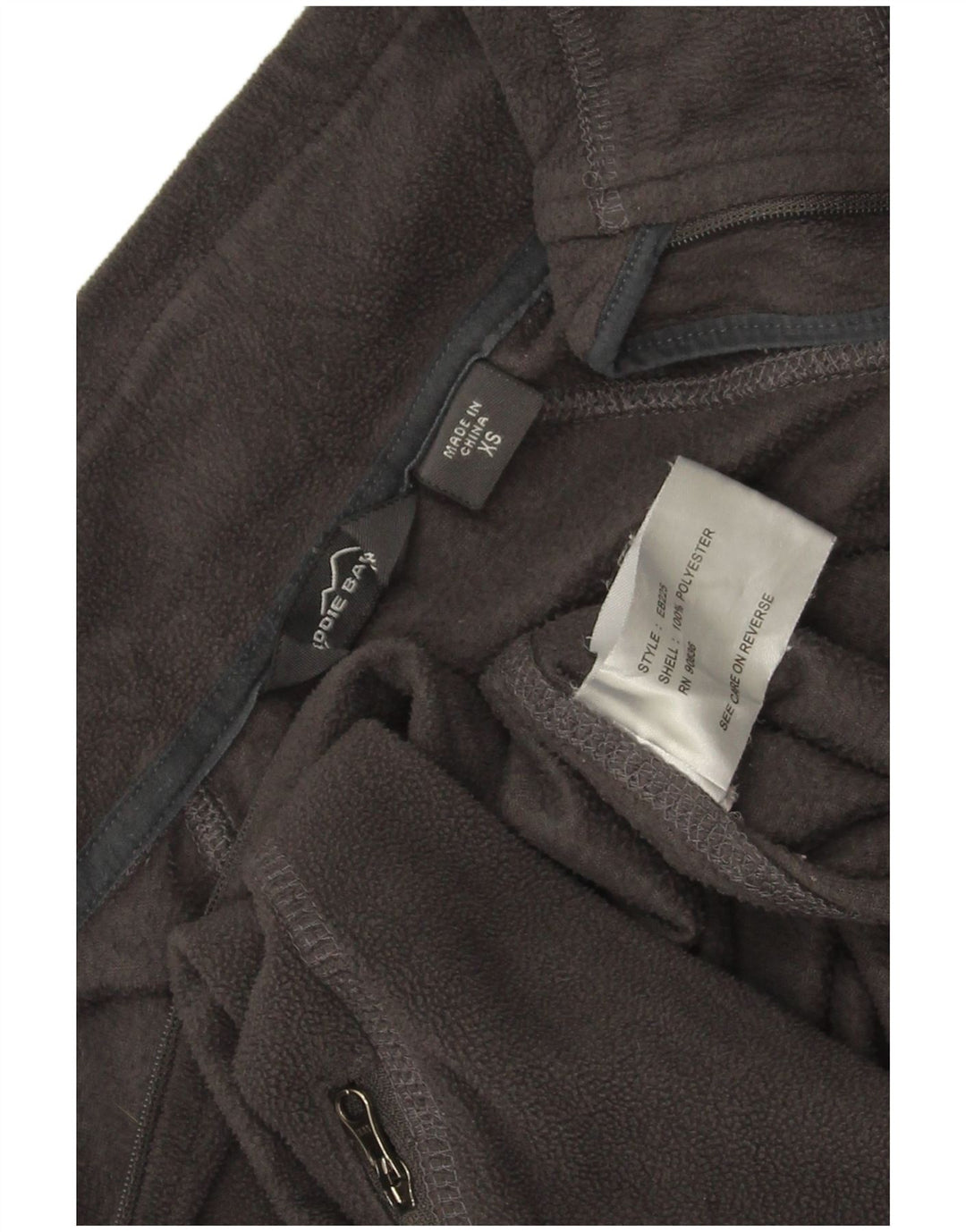 Eddie Bauer Dame Fleecejakke UK 6 XS Sort Polyester