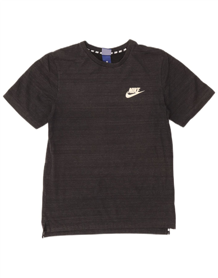 Nike T-shirt top til mænd, lille grå nålestribet bomuld