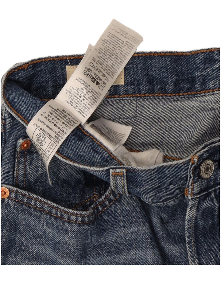 Levi's Lige Jeans til kvinder W27 L30 Blå Bomuld 90'erne