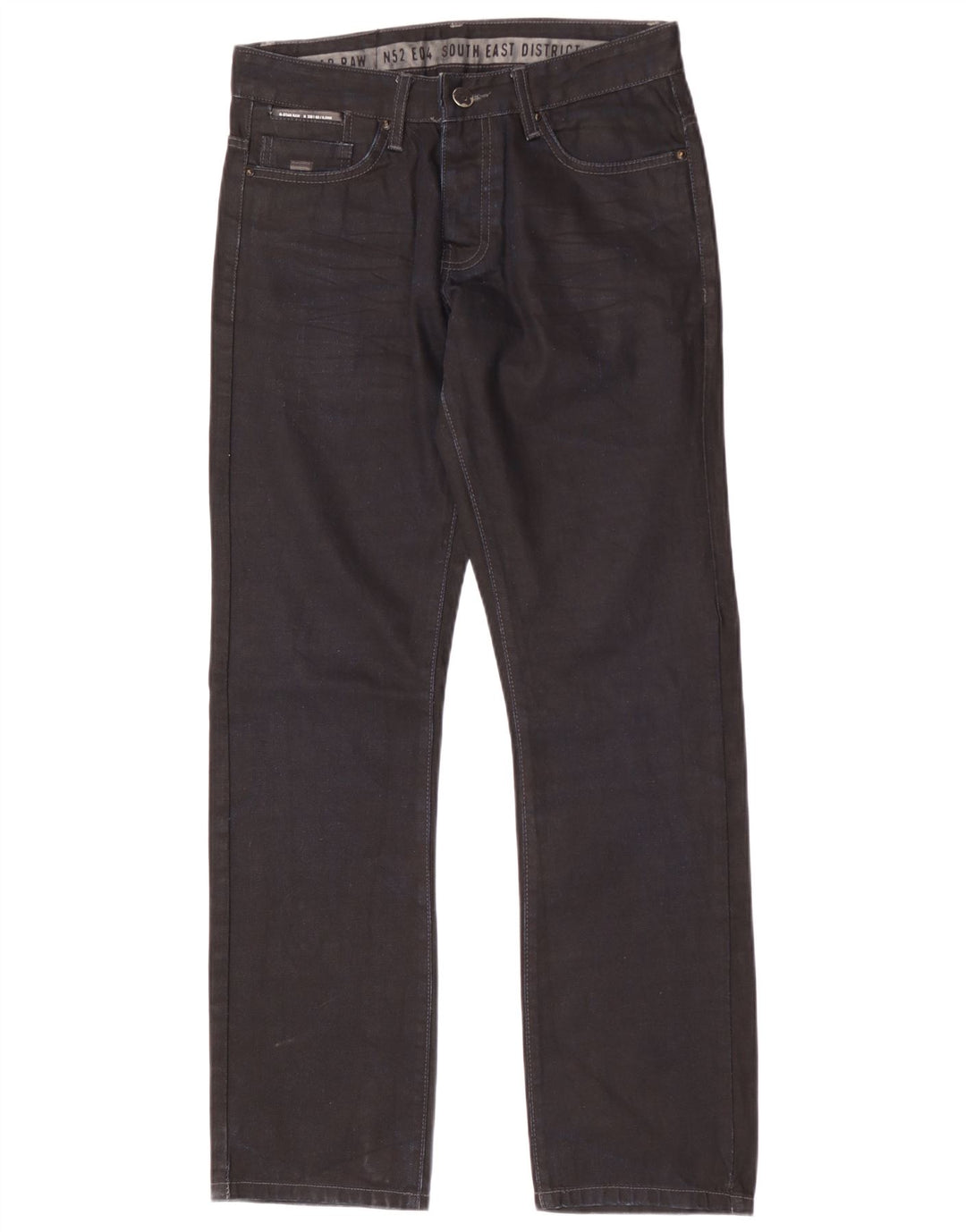 G-STAR Straight Jeans til mænd W31 L34 Sort bomuld