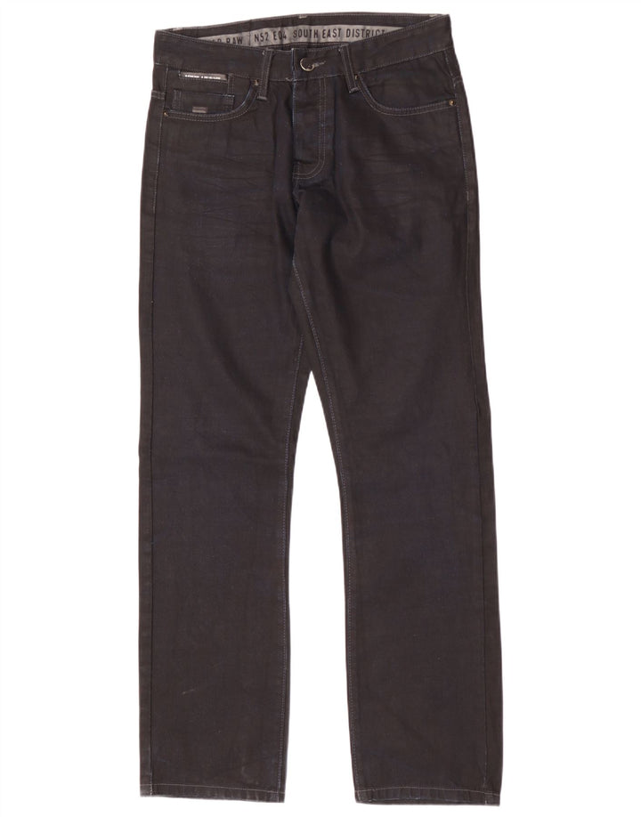 G-STAR Straight Jeans til mænd W31 L34 Sort bomuld