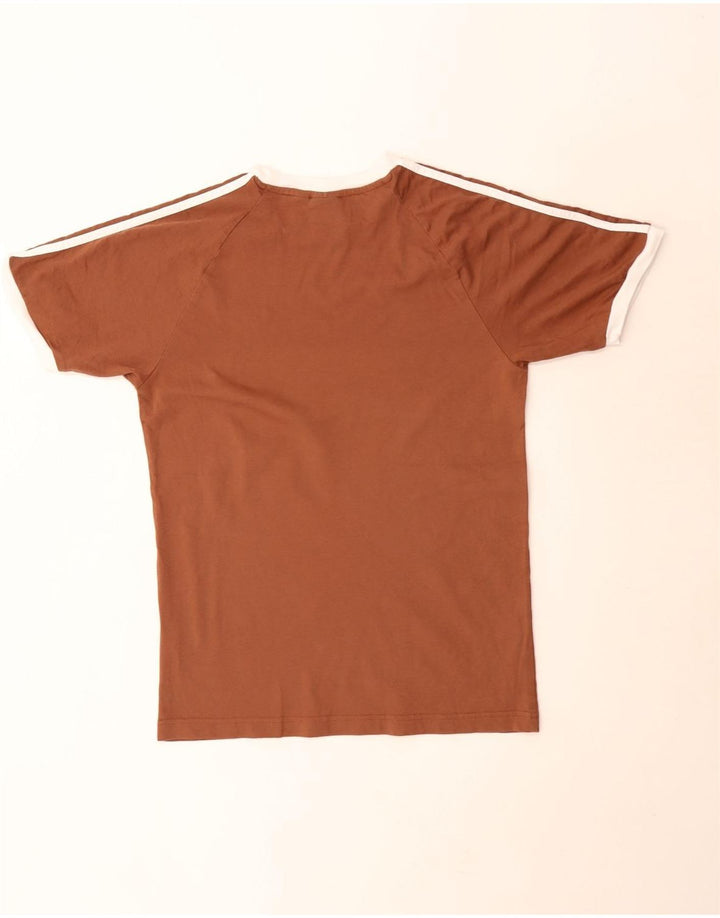 Adidas herre T-shirt top lille brun bomuld