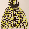 CHIEMSEE Dame Hættejakke Fleece DK 18 XL Flerfarvet Geometrisk