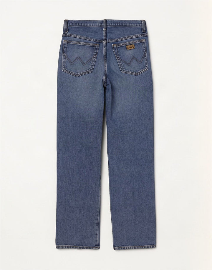 Wrangler Herre Ohio Straight Jeans W32 L32 Blå Bomuld