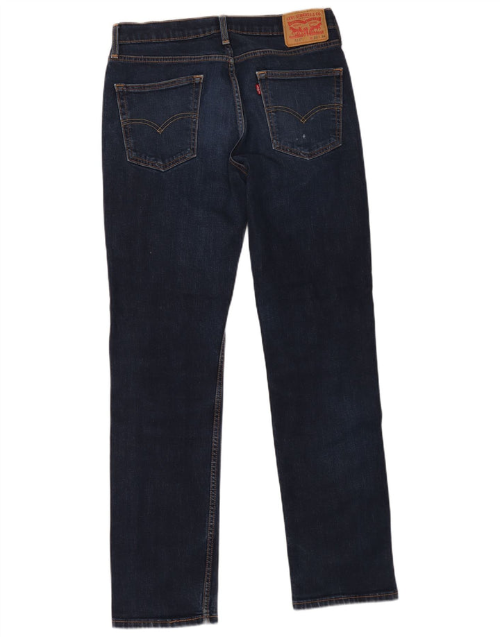 Levi's herre 514 lige jeans W32 L34 marineblå bomuld