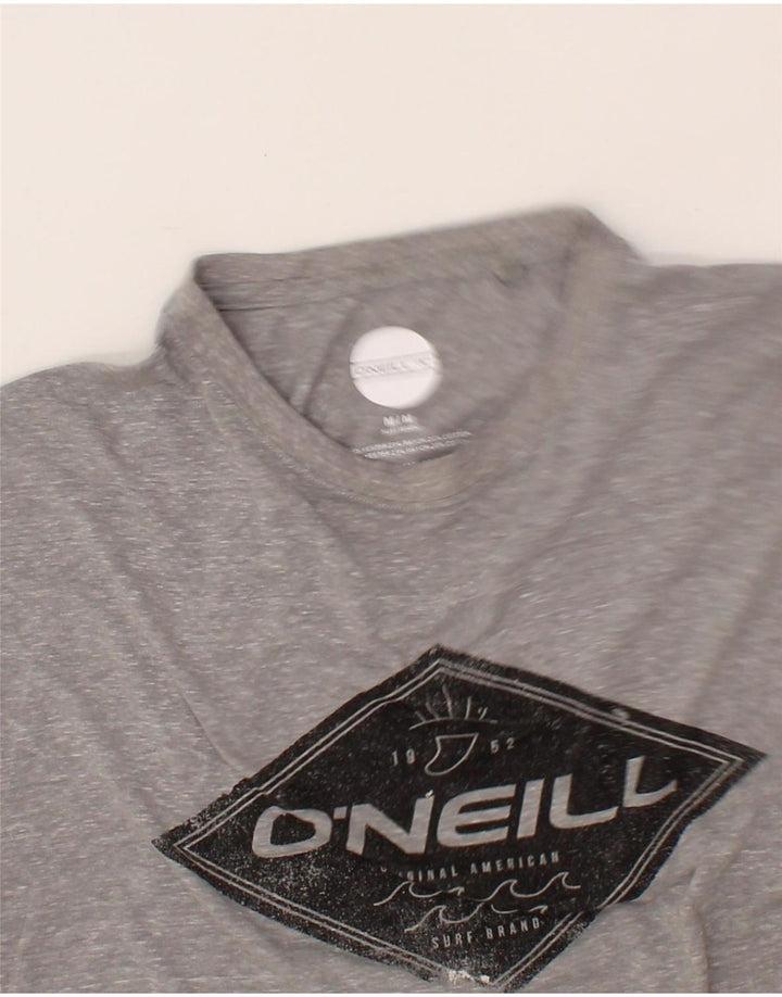 O'NEILL Mens Graphic T-Shirt Top Medium Grey Flecked Cotton Vintage O'Neill and Second-Hand O'Neill from Messina Hembry 