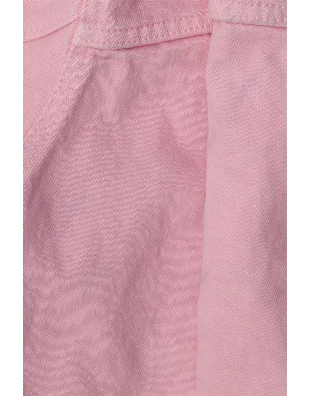 ZARA Dame Oversized Denim Jacket UK 10 Small Pink Bomuld