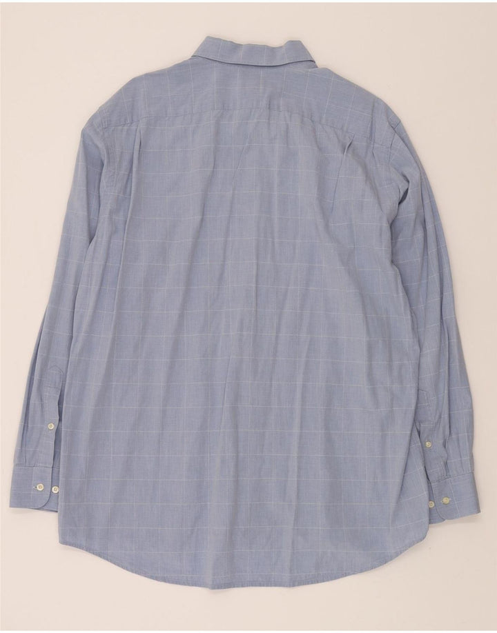 LACOSTE Mens Shirt Size 41 Large Blue Check Cotton Vintage Lacoste and Second-Hand Lacoste from Messina Hembry 