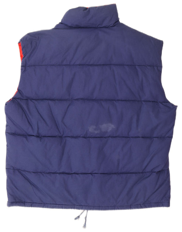 Stratos Herre Polstret Gilet UK 40 Large Navy Blue Cotton