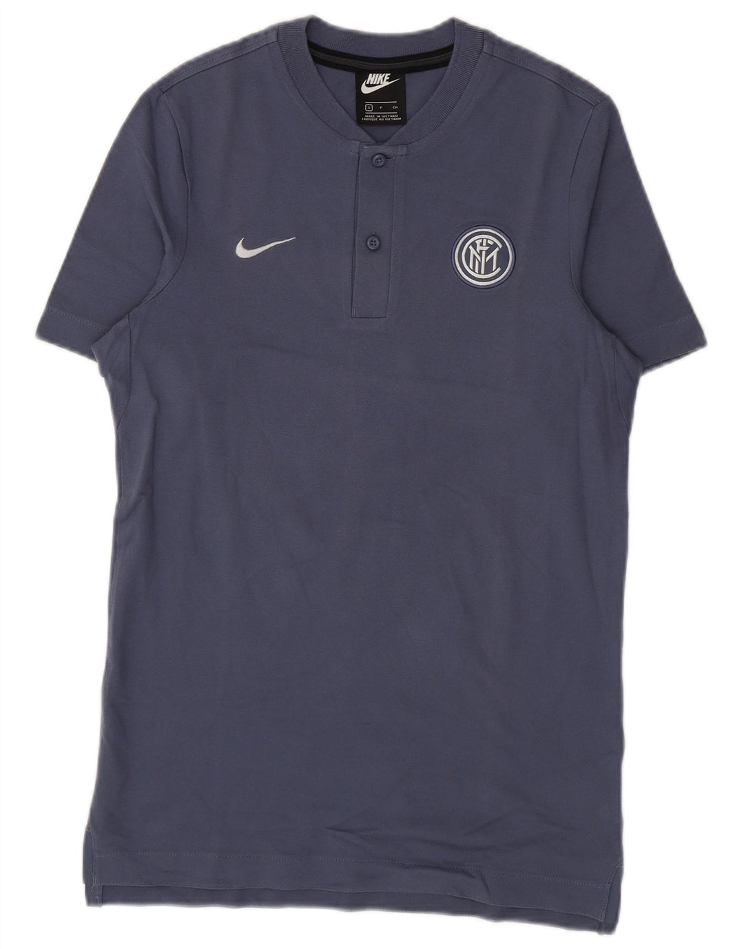 Nike Herre Inter Milan T-Shirt Top Lille Blå Bomuld