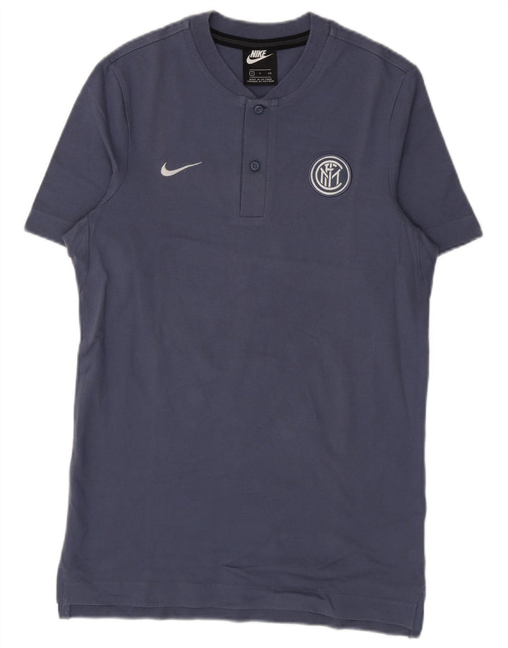 Nike Herre Inter Milan T-Shirt Top Lille Blå Bomuld