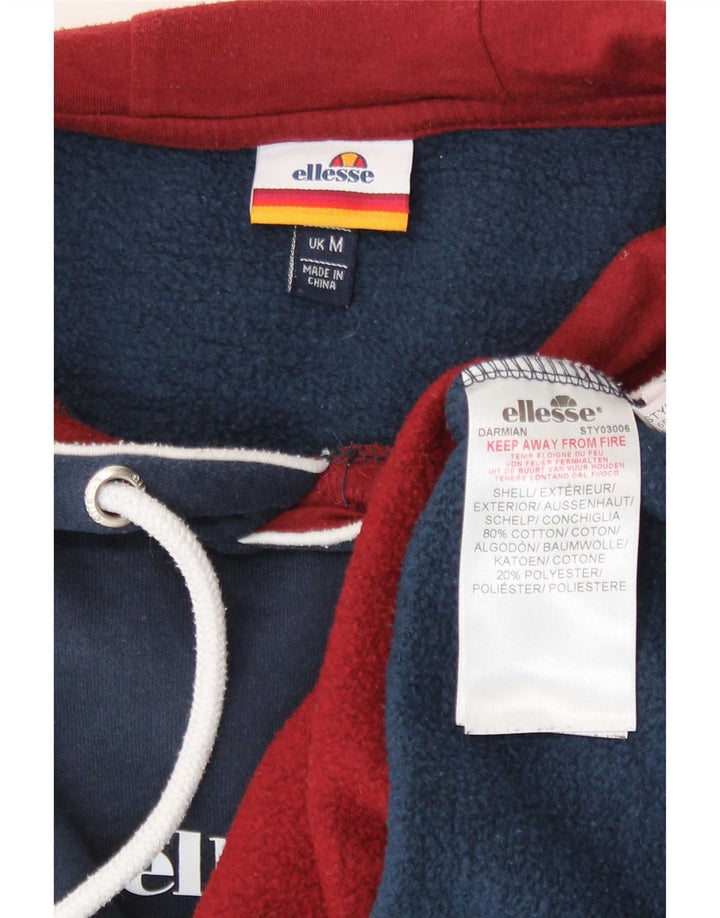 Ellesse Herre hættetrøje Jumper Medium Marineblå Colourblock Bomuld