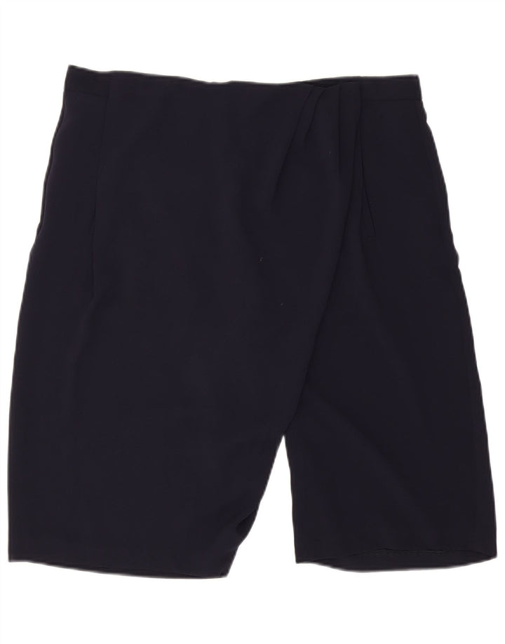 Zara Chino Shorts Large W32 Marineblå polyester