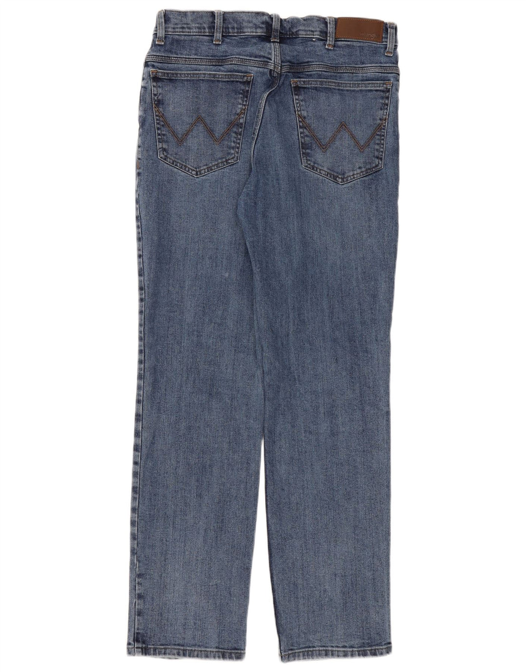 Wrangler Straight Jeans til mænd W34 L32 blå bomuld