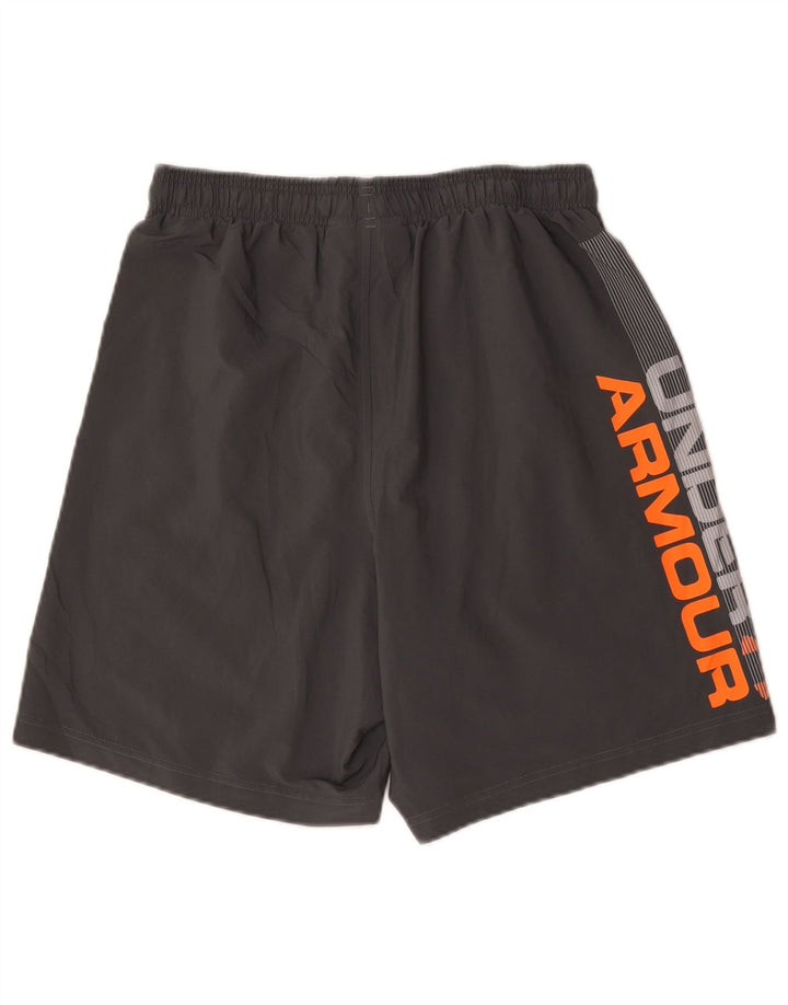 Under Armour Herre Heat Gear Graphic Sports Shorts Medium Grå