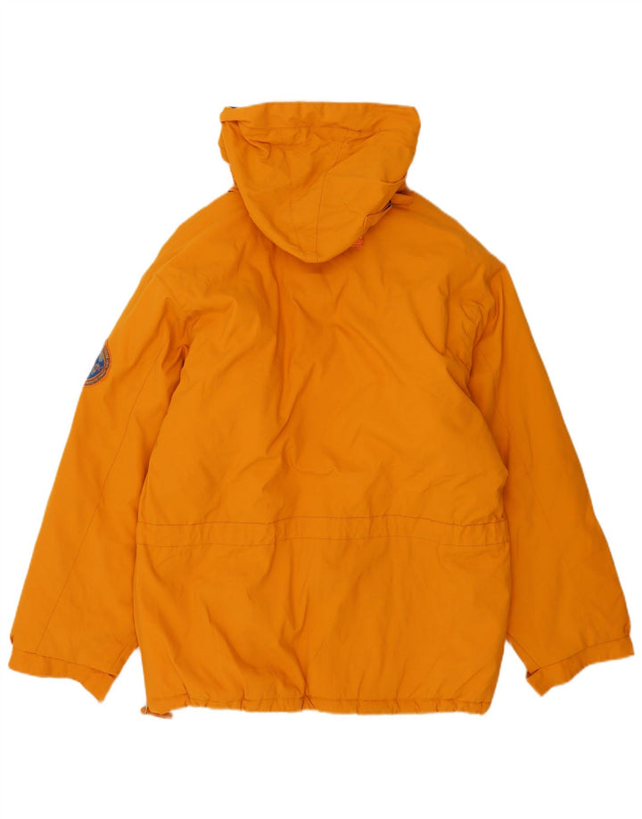 Overland Herre Hætte Anorak Skijakke UK 38 Medium Orange Polyester
