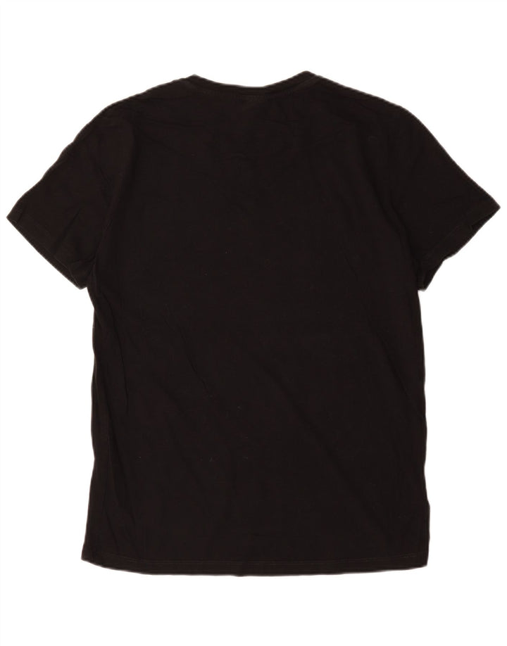 Jack & Jones Herre grafisk T-shirt Top Medium Sort Bomuld