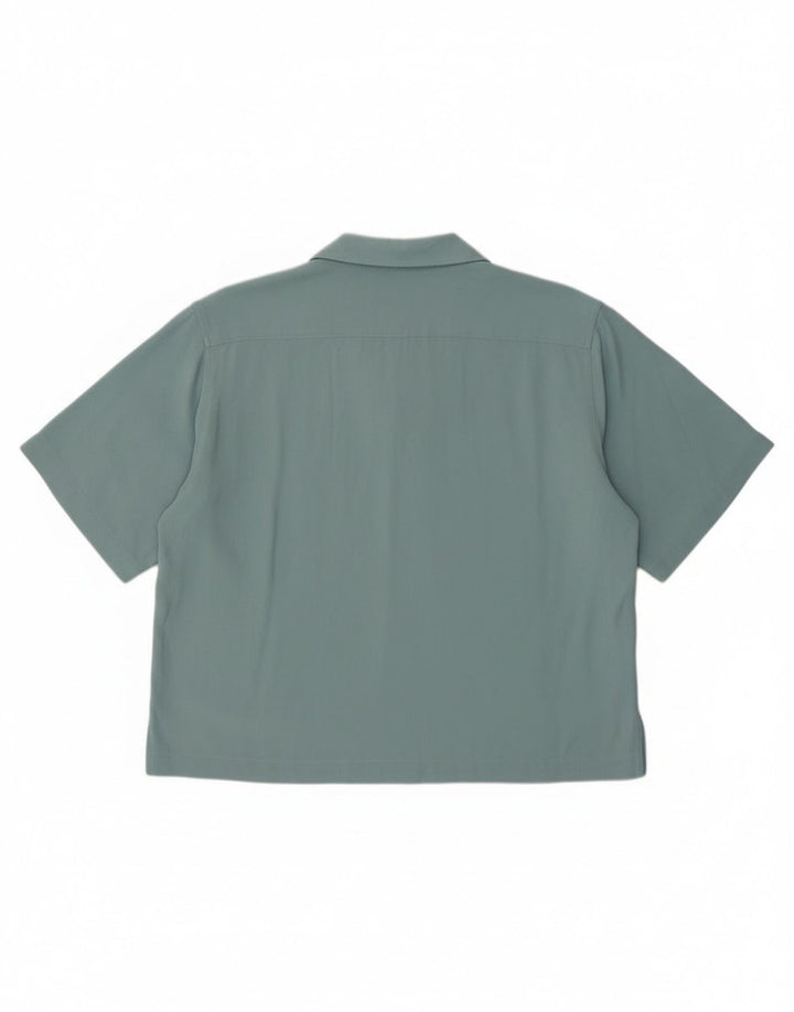 Tommy Bahama kortærmet skjorte til kvinder UK 12 Medium turkis sildeben