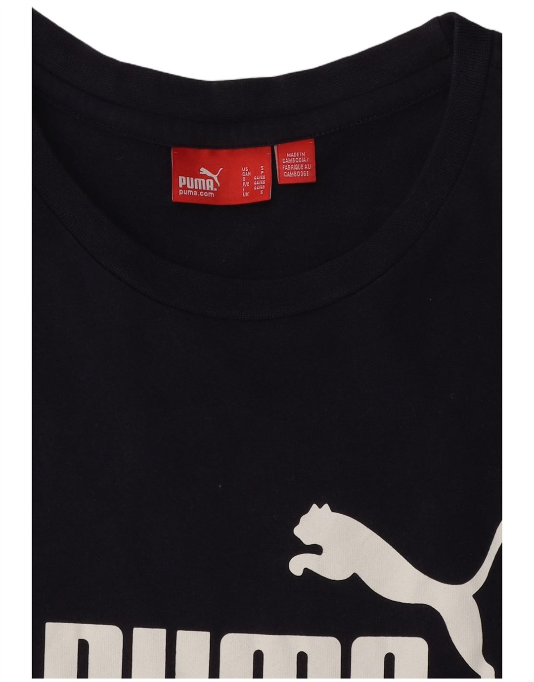 PUMA Mens Graphic Vest Top Small Navy Blue Cotton