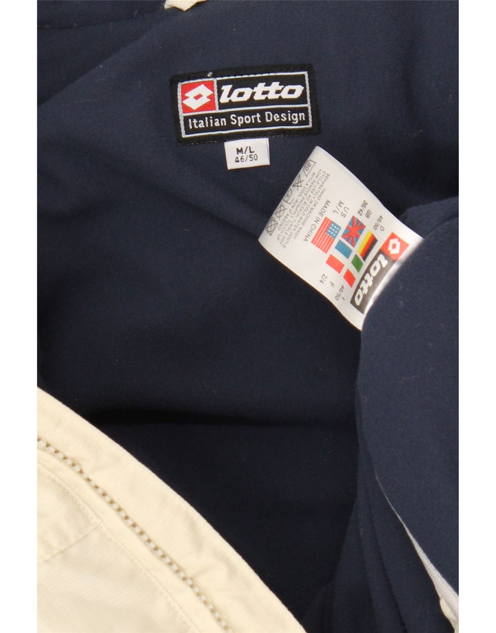 Lotto Herre polstret jakke UK 36/42 Medium Off White Nylon