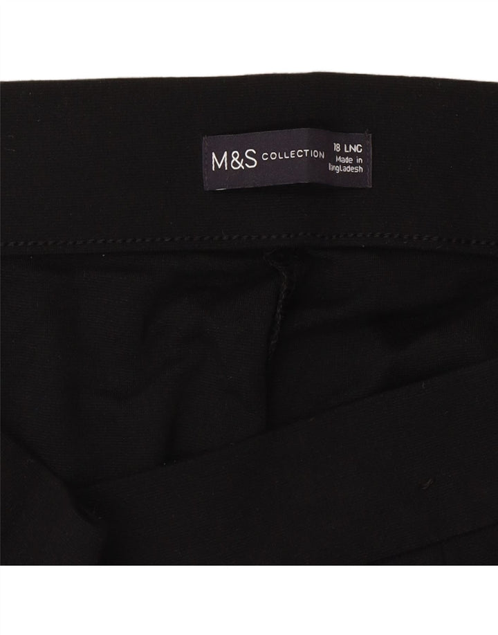 Marks & Spencer Træningsdragtsbukser til kvinder UK 18 XL Sort viskose