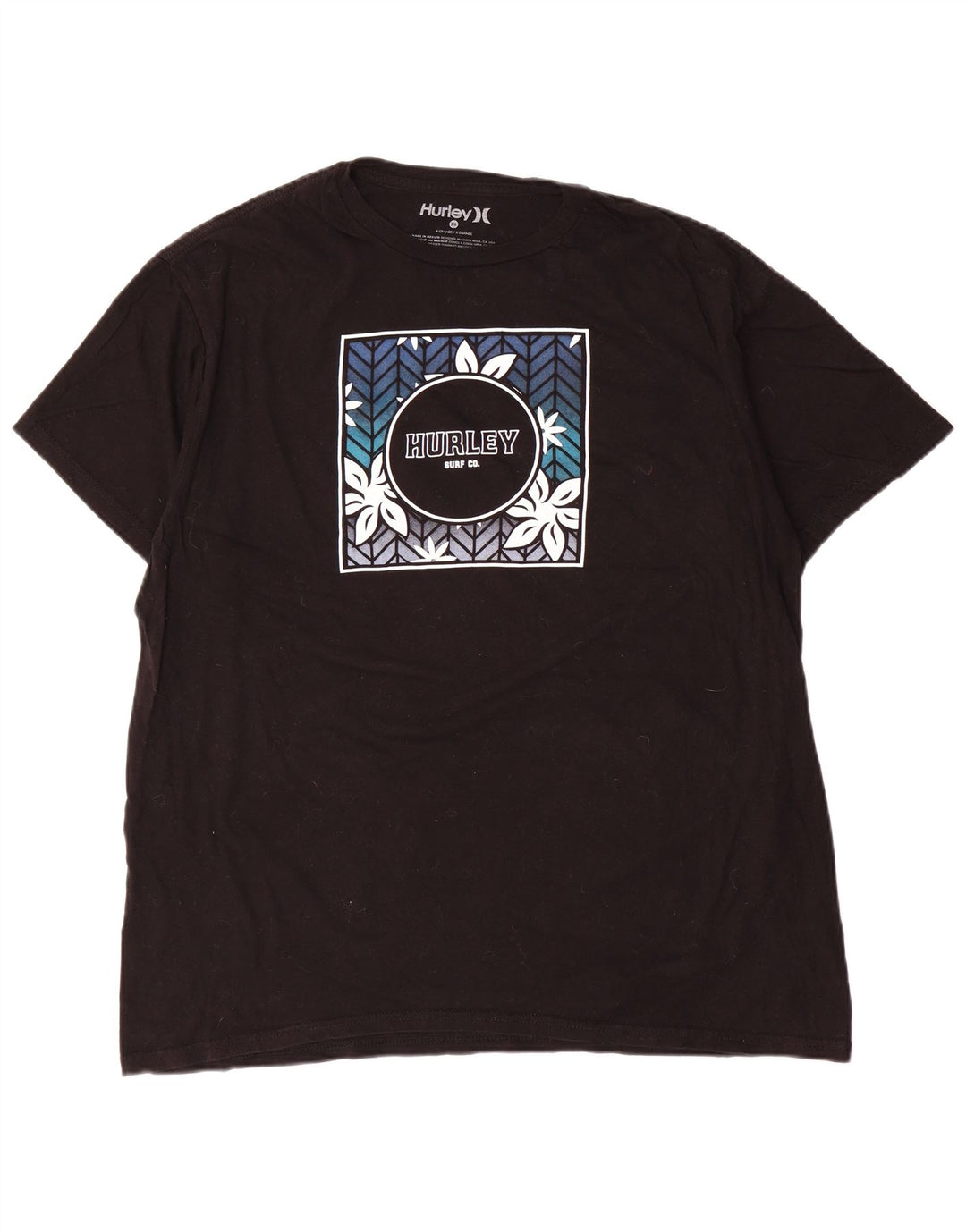 Hurley Herre Grafisk T-Shirt Top XL Sort