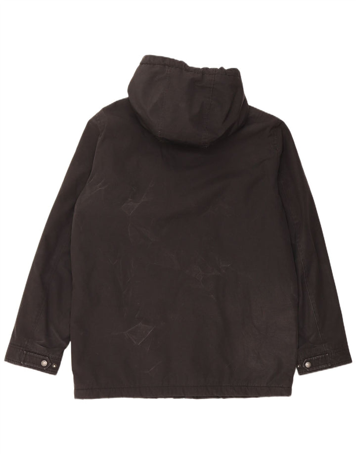 Levi's Herre Hooded Windbreaker Jacket UK 38 Medium Black Polyester