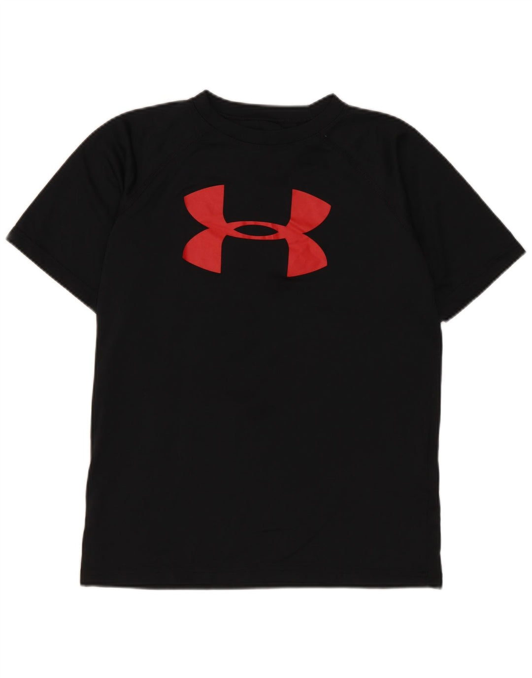 Under Armour Boys Heat Gear Grafisk T-Shirt Top 9-10 år Medium Sort