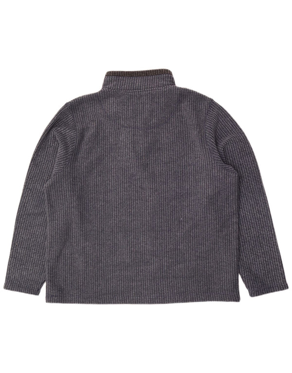 WEIRD FISH Fleece Jumper med lynlås til mænd 2XL Blå Polyester
