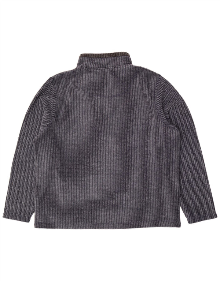 WEIRD FISH Fleece Jumper med lynlås til mænd 2XL Blå Polyester