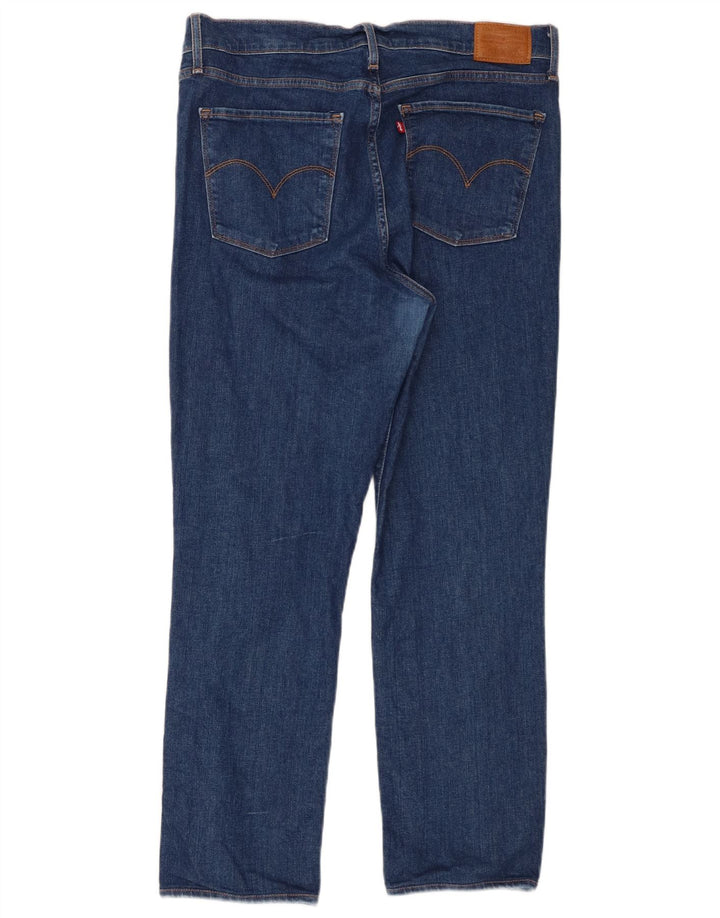 Levi's Dame 724 Højtaljede lige jeans W32 L26 Blå