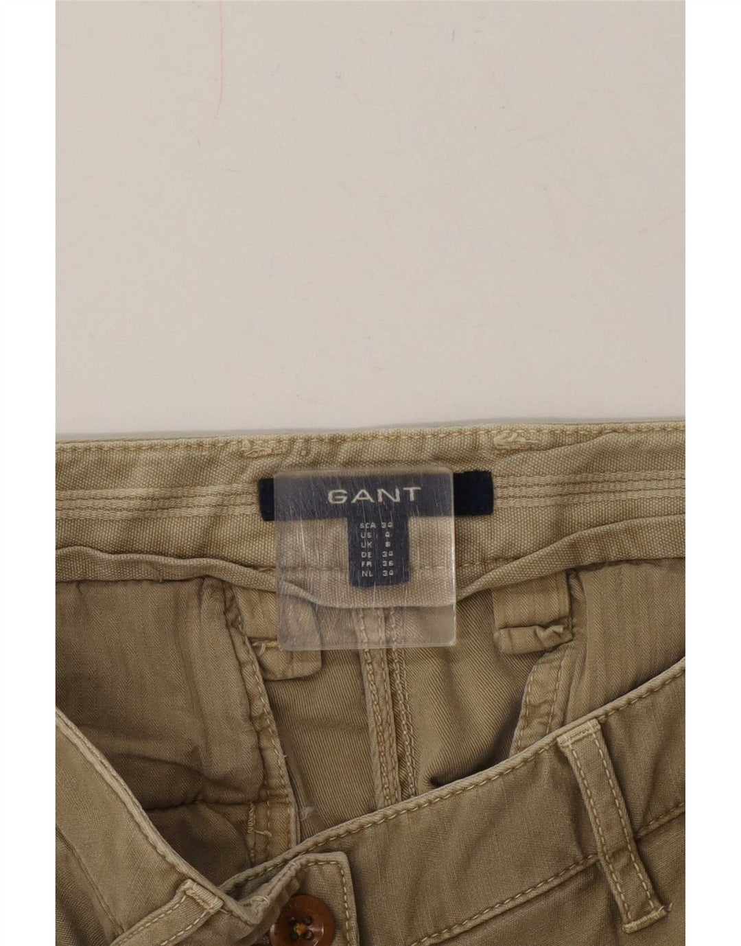 Gant Dame Slim Cargo Bukser UK 8 Small W27 L26 Khaki