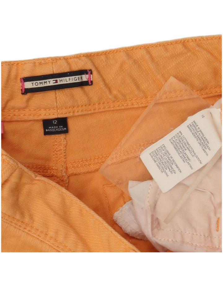 TOMMY HILFIGER Piger Skinny Casual Bukser 11-12 år W25 L27 Orange