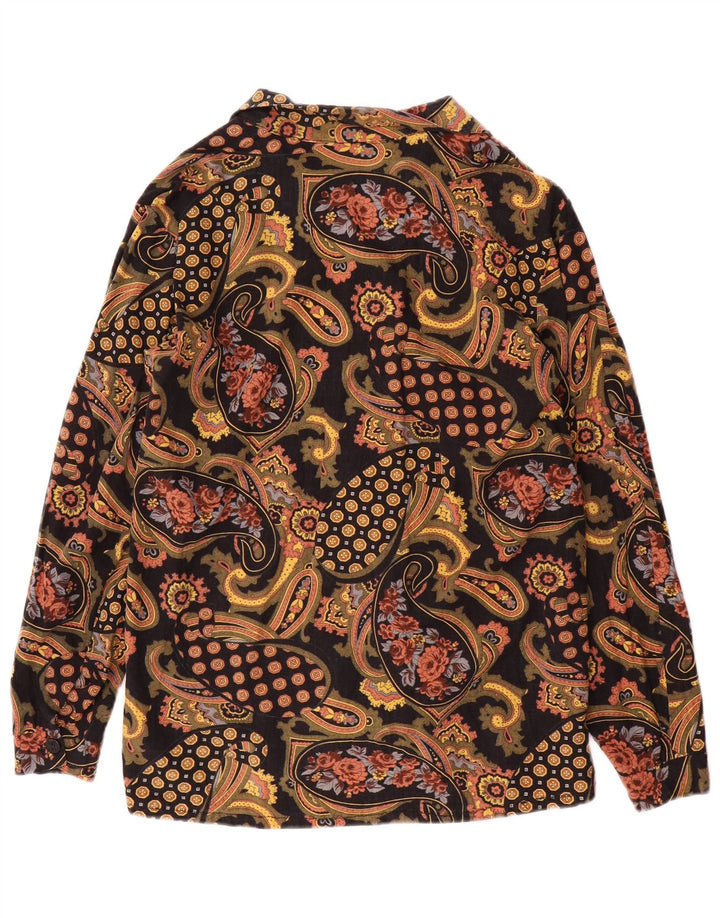 Vintage dameskjorte bluse IT 44 Medium Flerfarvet Paisley