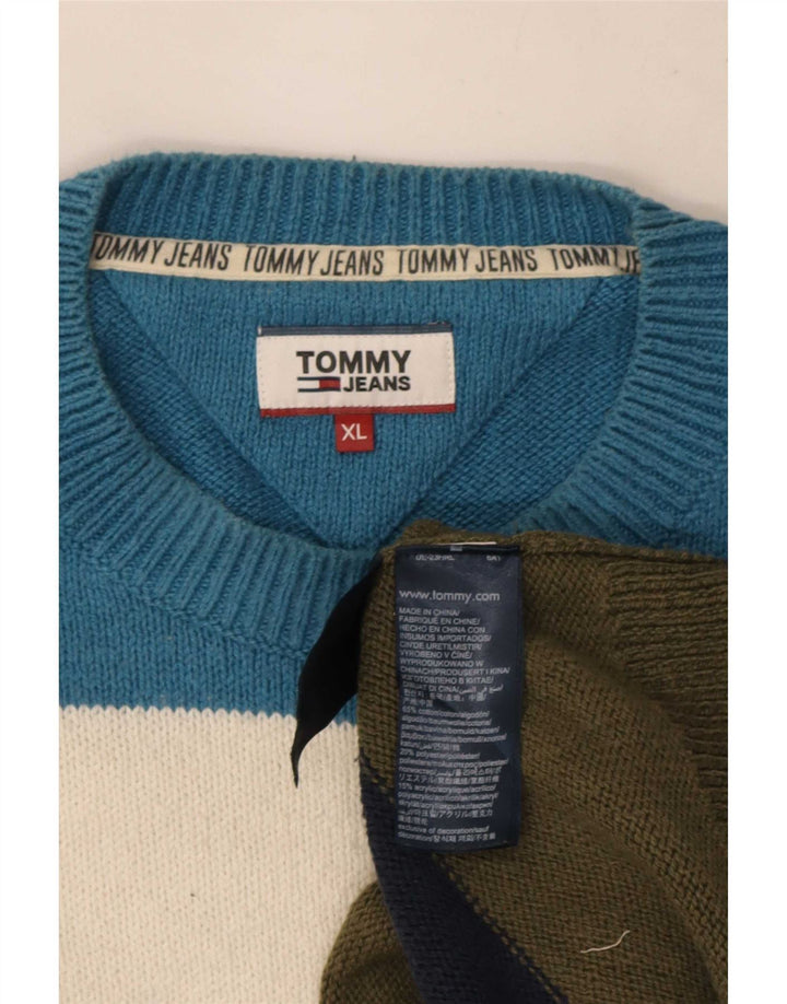 Tommy Hilfiger Herre Crew Neck Jumper Sweater XL Flerfarvet Stribet