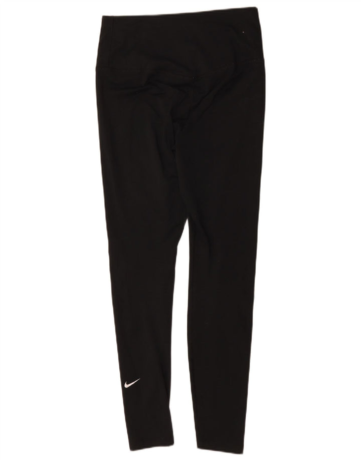 Nike Dame Leggings UK 12 Medium Sort Polyester
