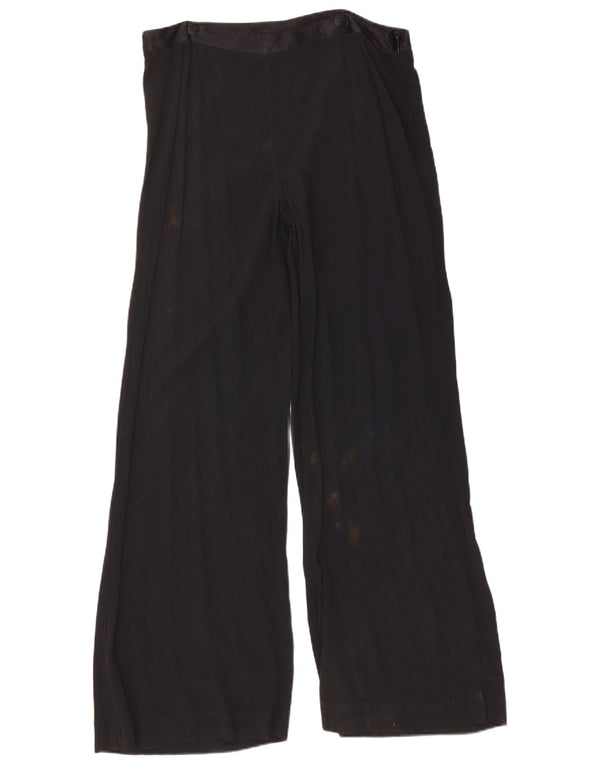 Marks & Spencer Kvinder Casual Bukser med brede ben UK 16 Large W34 L32 Sort