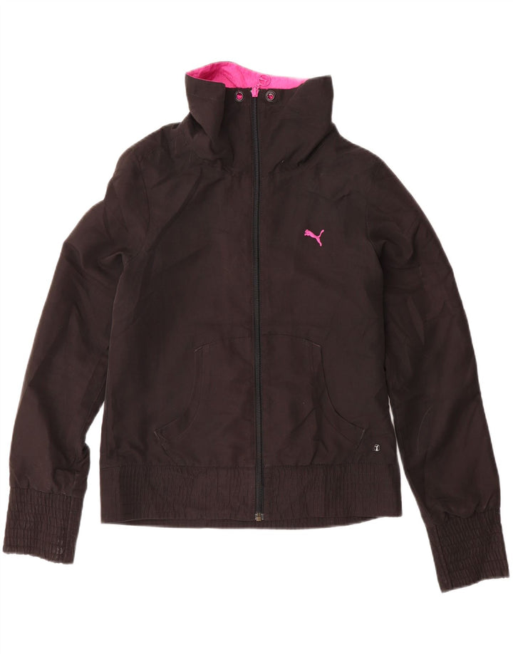 PUMA Womens Tracksuit Top Jacket UK 12 Medium  Black Vintage Puma and Second-Hand Puma from Messina Hembry 
