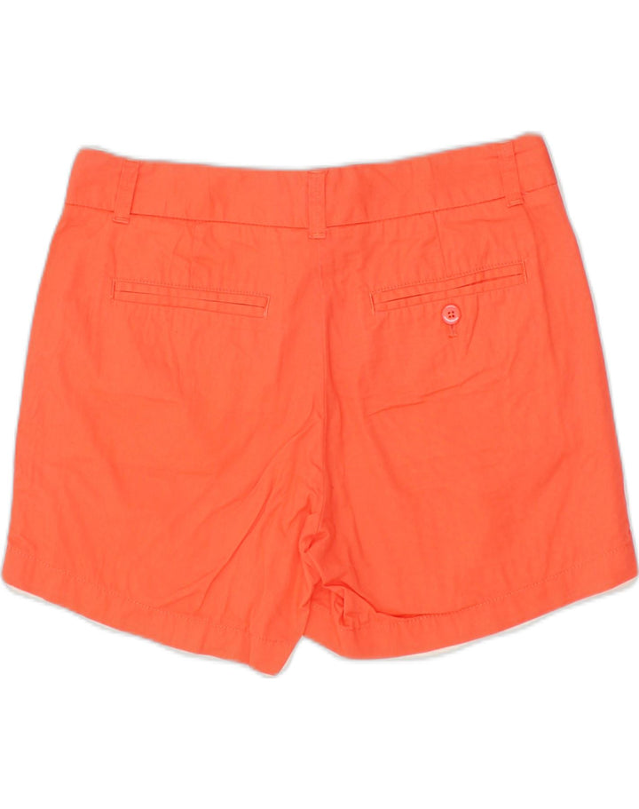 J. CREW Womens Chino Shorts US 4 Small W28 Orange Cotton | Vintage J. Crew | Thrift | Second-Hand J. Crew | Used Clothing | Messina Hembry 