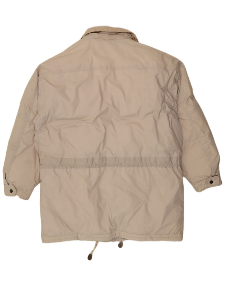 Vintage polstret herrefrakke UK 42 XL Beige