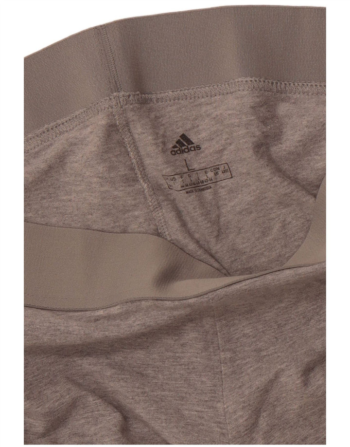 ADIDAS Womens Leggings UK 16/18 Large Grey