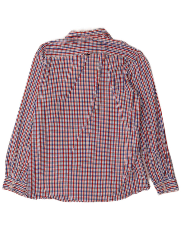 Crew Clothing Herre Slim Fit skjorte 3XL blå ternet bomuld