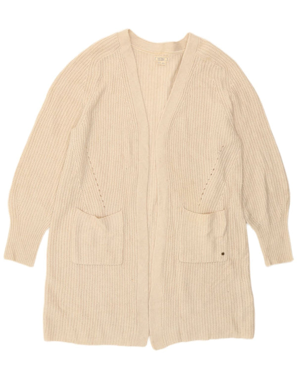 Fat Face Dame Oversized Longline Cardigan Sweater UK 16 Large Off White