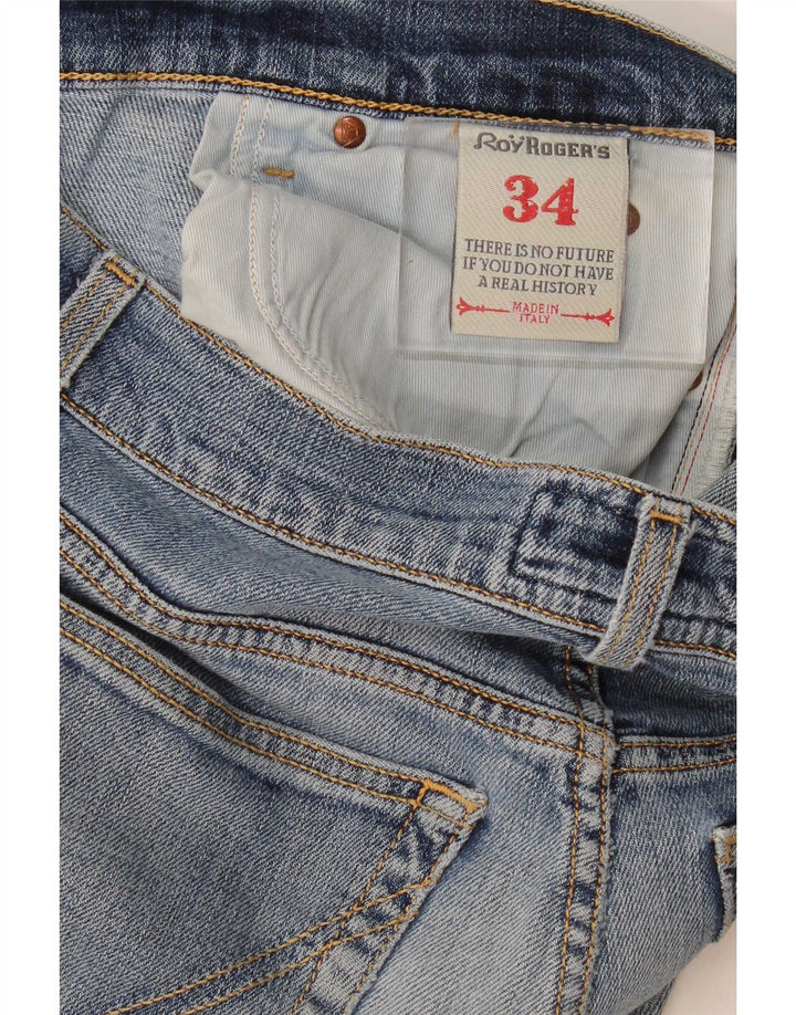 Roy Rogers Dame Slim Jeans W34 L32 Blå Bomuld