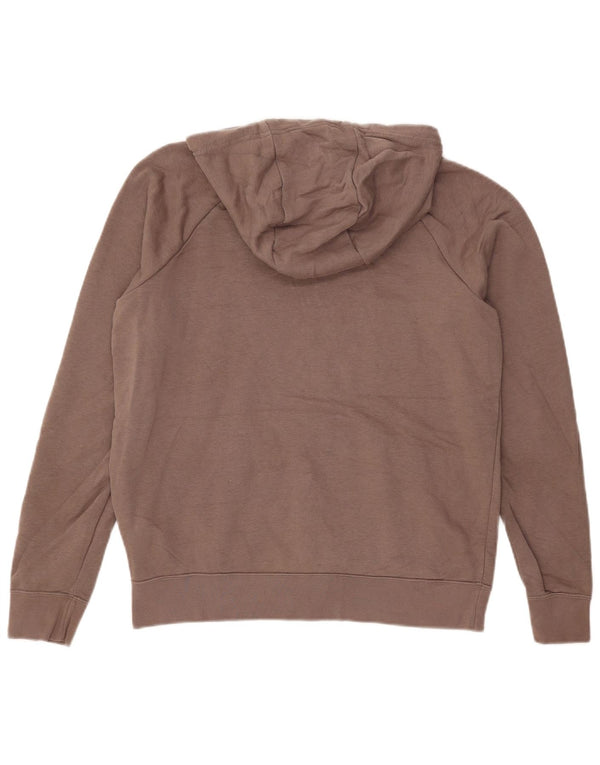 Nike Dame Hættetrøje UK 14 Medium Brun Bomuld