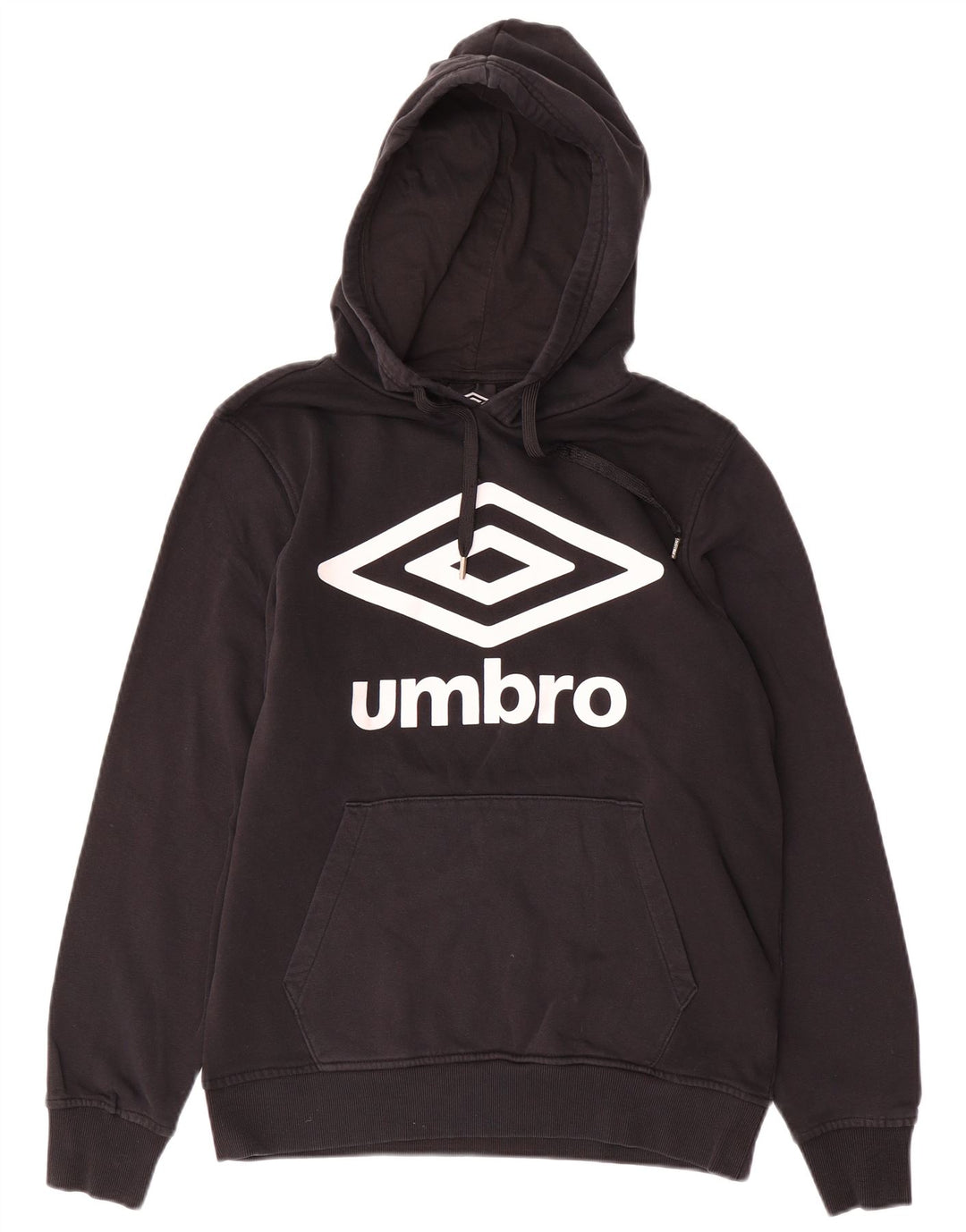 UMBRO Grafisk hættetrøje til mænd mellem sort bomuld